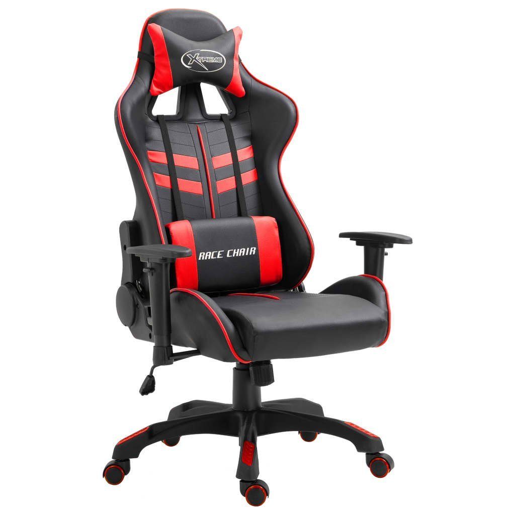 vidaXL Gaming-Stuhl Gaming-Stuhl Rot | Kunstleder (1 St) Rot Rot