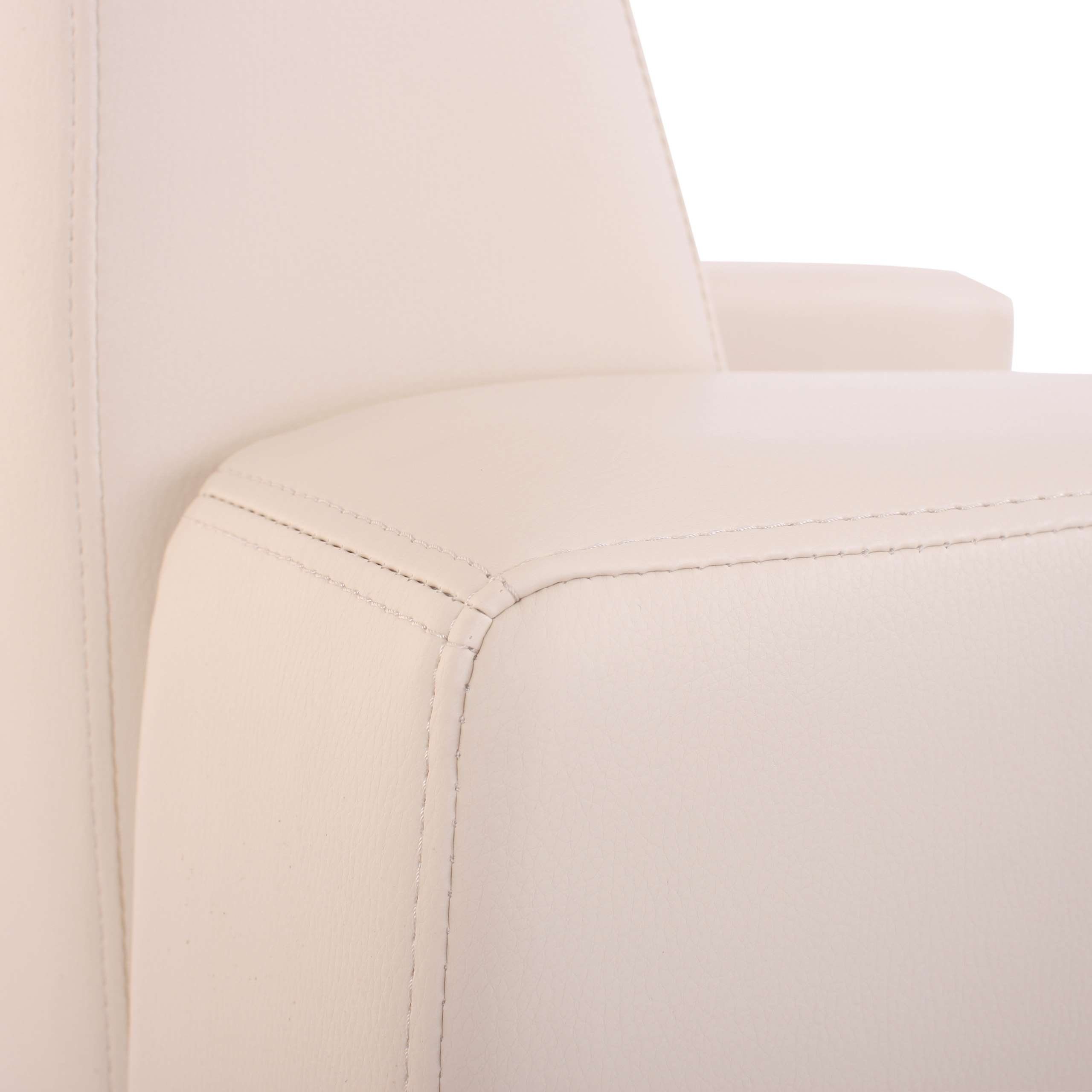 Set, 2-Sitzer Moncalieri-2, mit Lyon-Serie creme Elementen der Polsterung, MCW Erweiterbar weiteren creme bequeme |