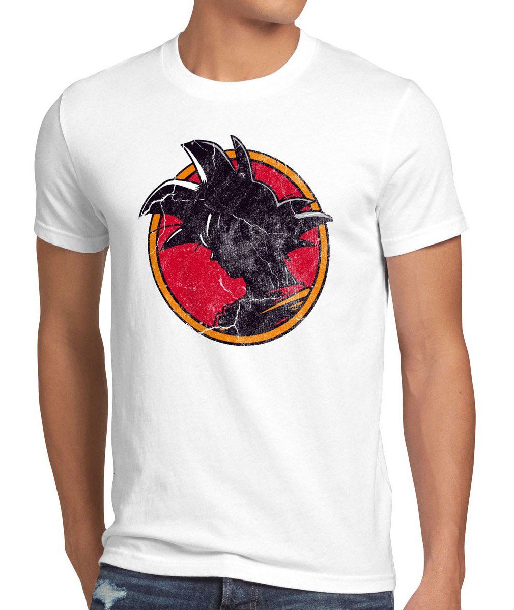 weiß Herren dragon balls vegeta Goku dragonball son ball roshi T-Shirt style3 Print-Shirt Vintage anime