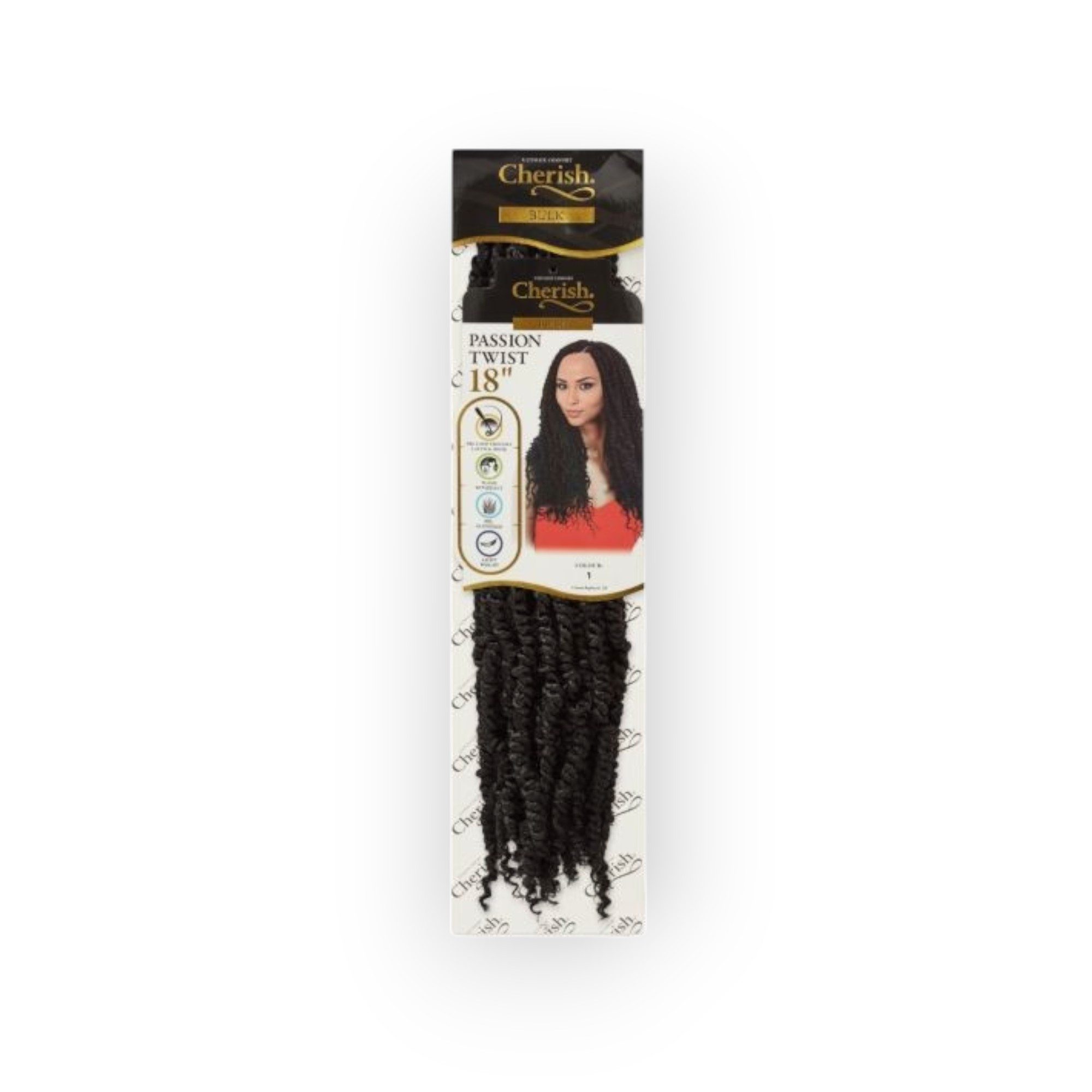 Mamado Kunsthaar-Extension Cherish Bulk - Passion Twist 18"(45cm)