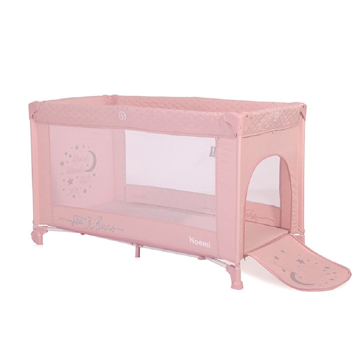 Lorelli Baby-Reisebett Baby Reisebett Laufstall Noemi, eine Ebene, seitliche Öffnung, Matratze