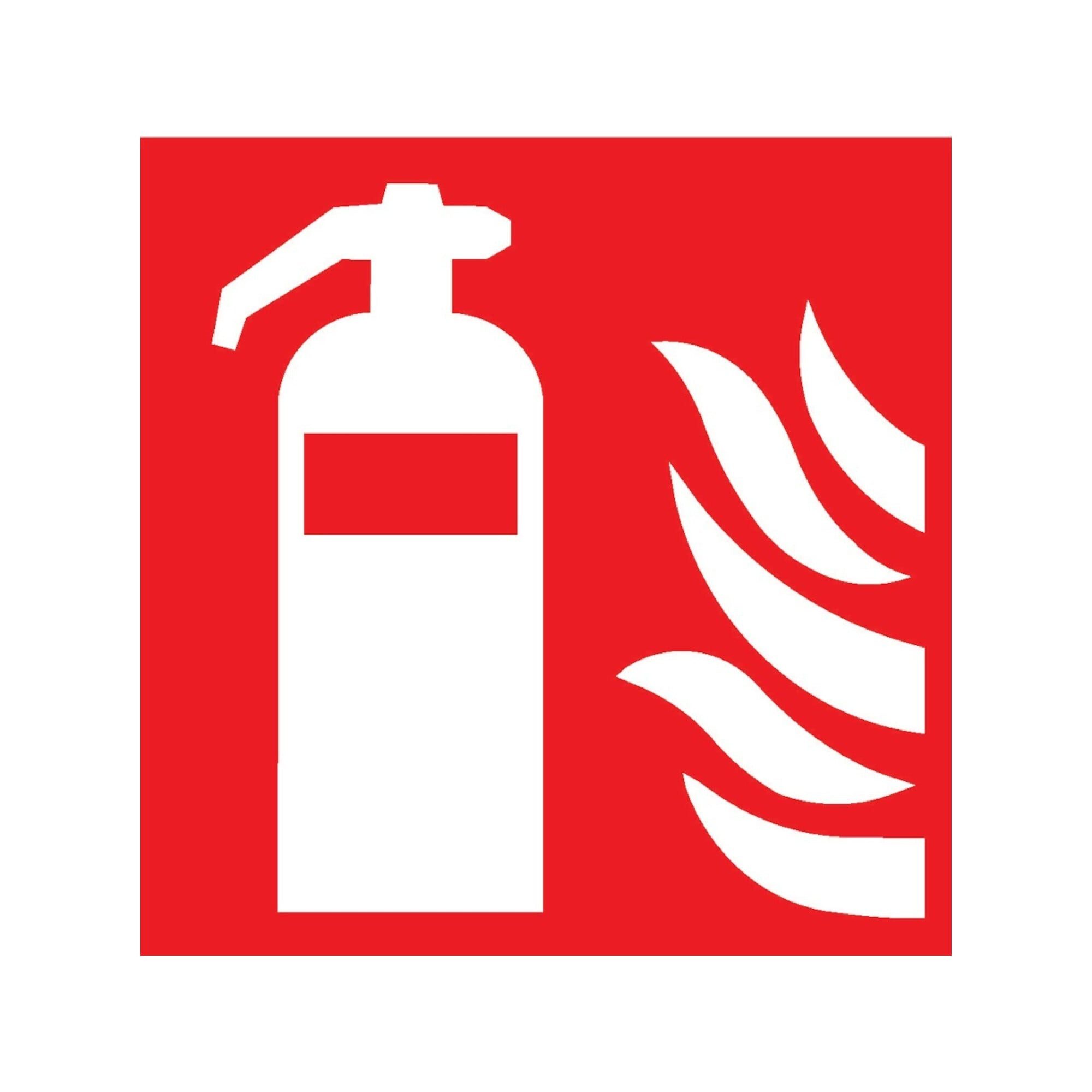 wolk Warnschild SafetyMarking Brandschutzschild Folie B150xH150 mm Feuerlöscher