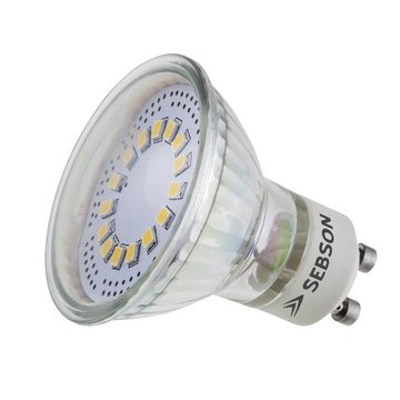 SEBSON LED-Leuchtmittel LED Lampe GU10 warmweiß 3,5W 300lm Strahler 230V LED Leuchtmittel 110°