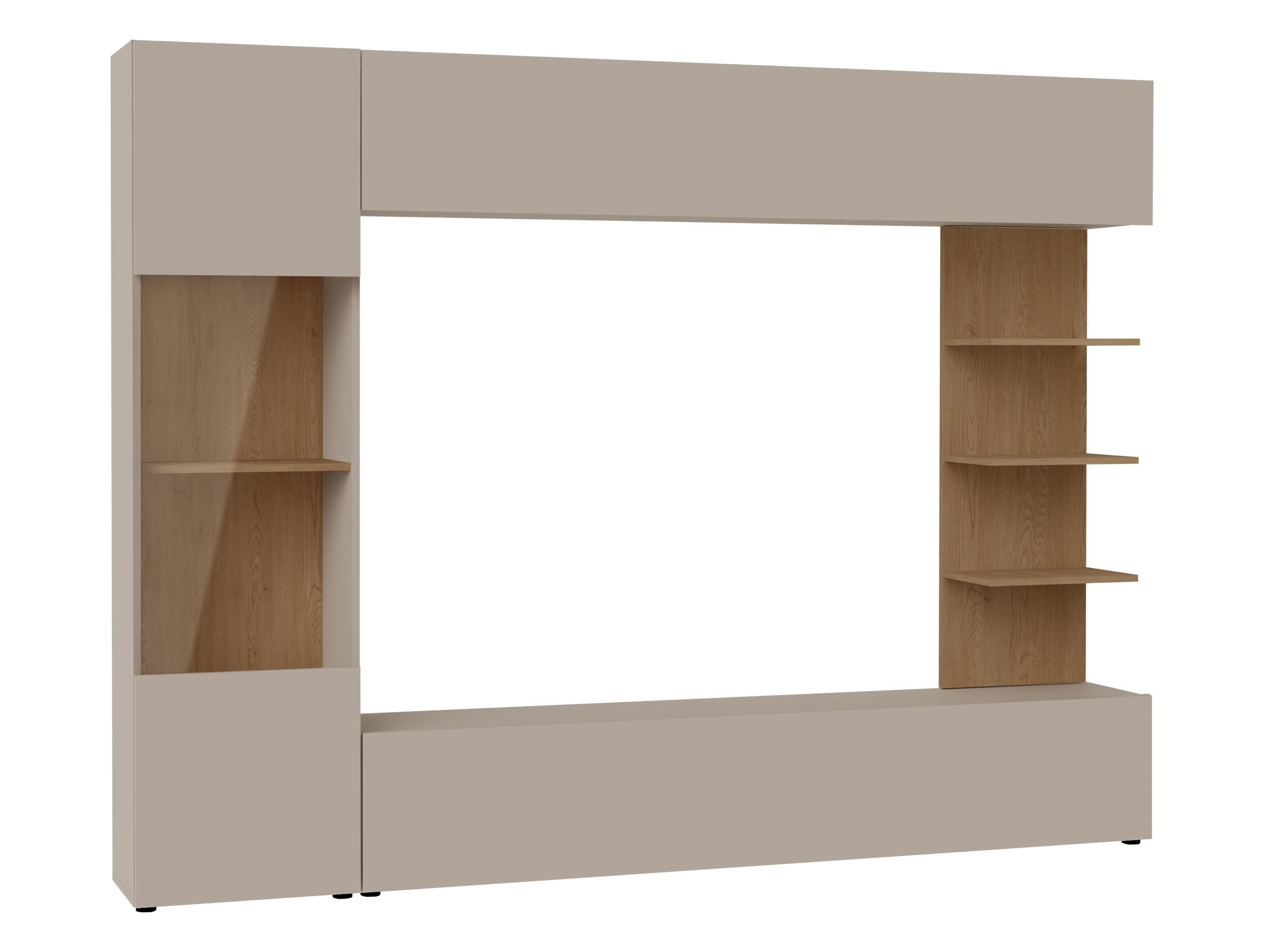 MIRJAN24 Wohnwand Lazando, (Komplett-Set, Hängeschrank, Vitrine, TV-Lowboar günstig online kaufen