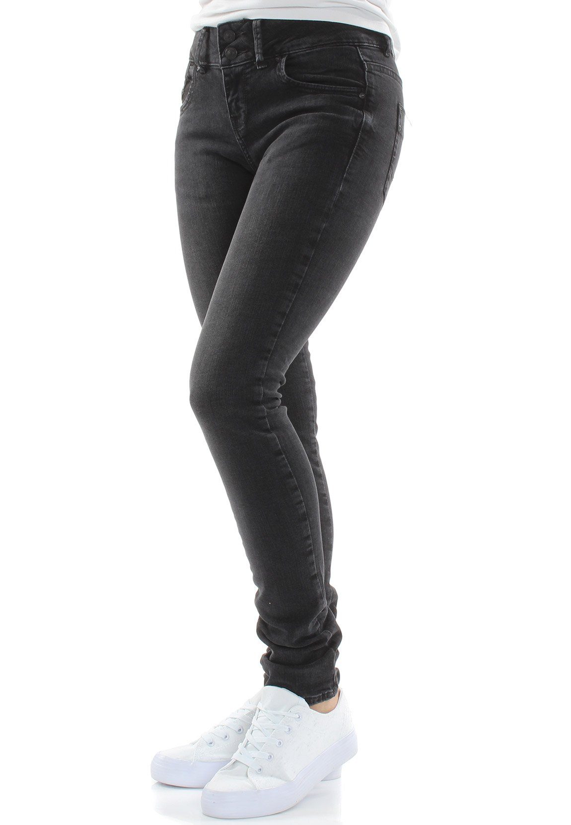 LTB Slim-fit-Jeans »LTB Damen Jeans MOLLY M Hara Wash Schwarz« online  kaufen | OTTO