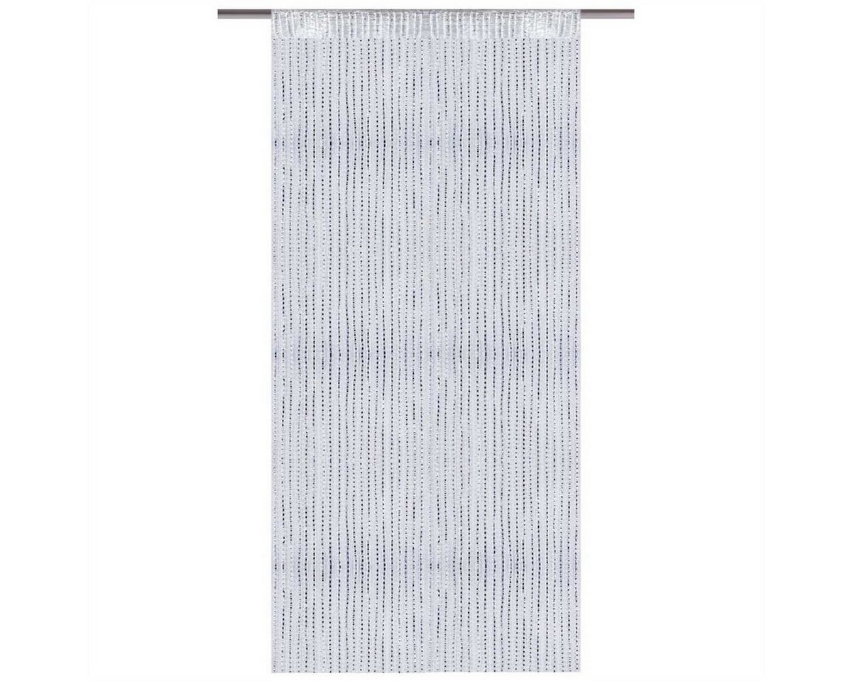 Bestlivings Fadenvorhang, Stangendurchzug, halbtransparent, Fadengardine mit Stangendurchzug (90 x 200cm bis 300 x 250cm)