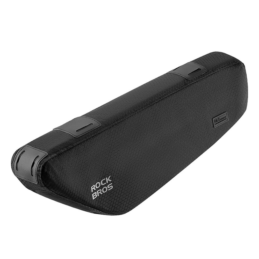 ROCKBROS Fahrradtasche Rahmentasche Oberrohrtasche Dreiecktasche (Spar-Set, 1-tlg., 2, 9 l wasserabweisend), Trinkblasen-kompatibel, reflektierend, 2,9 l, Klett