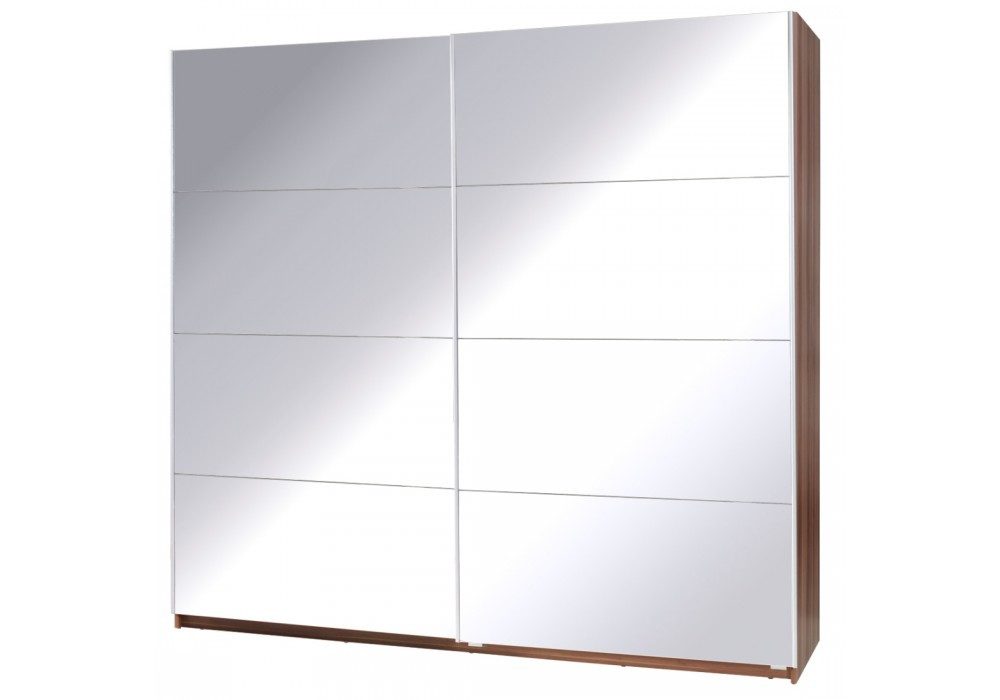 MOEBLO Kleiderschrank CORSE 1 (mit Spiegel Schwebetürenschrank Schrank Garderobe Schiebtüren Schlafzimmer) -(BxHxT):255x211x63 cm