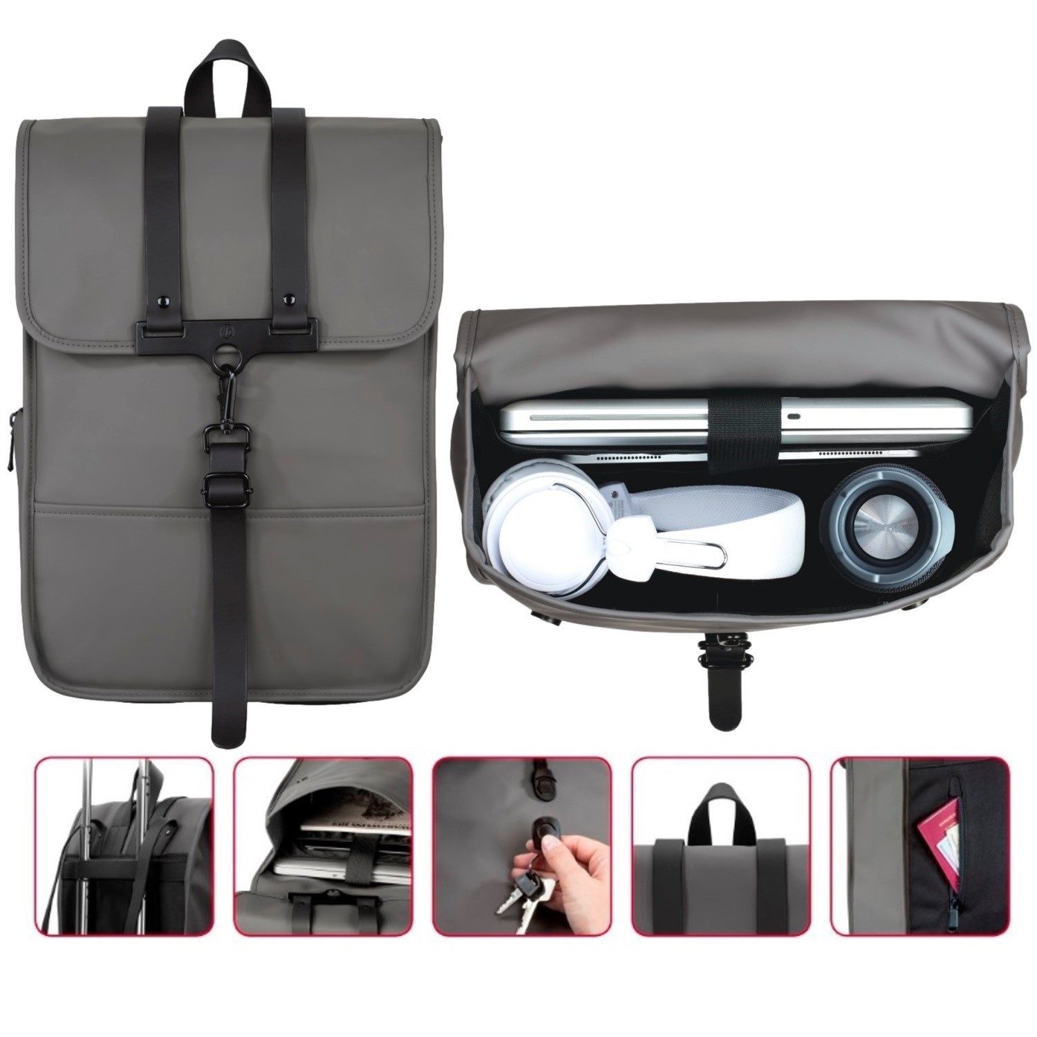 Hama Laptoptasche Notebook-Rucksack Tasche mit Tablet-Fach günstig online kaufen