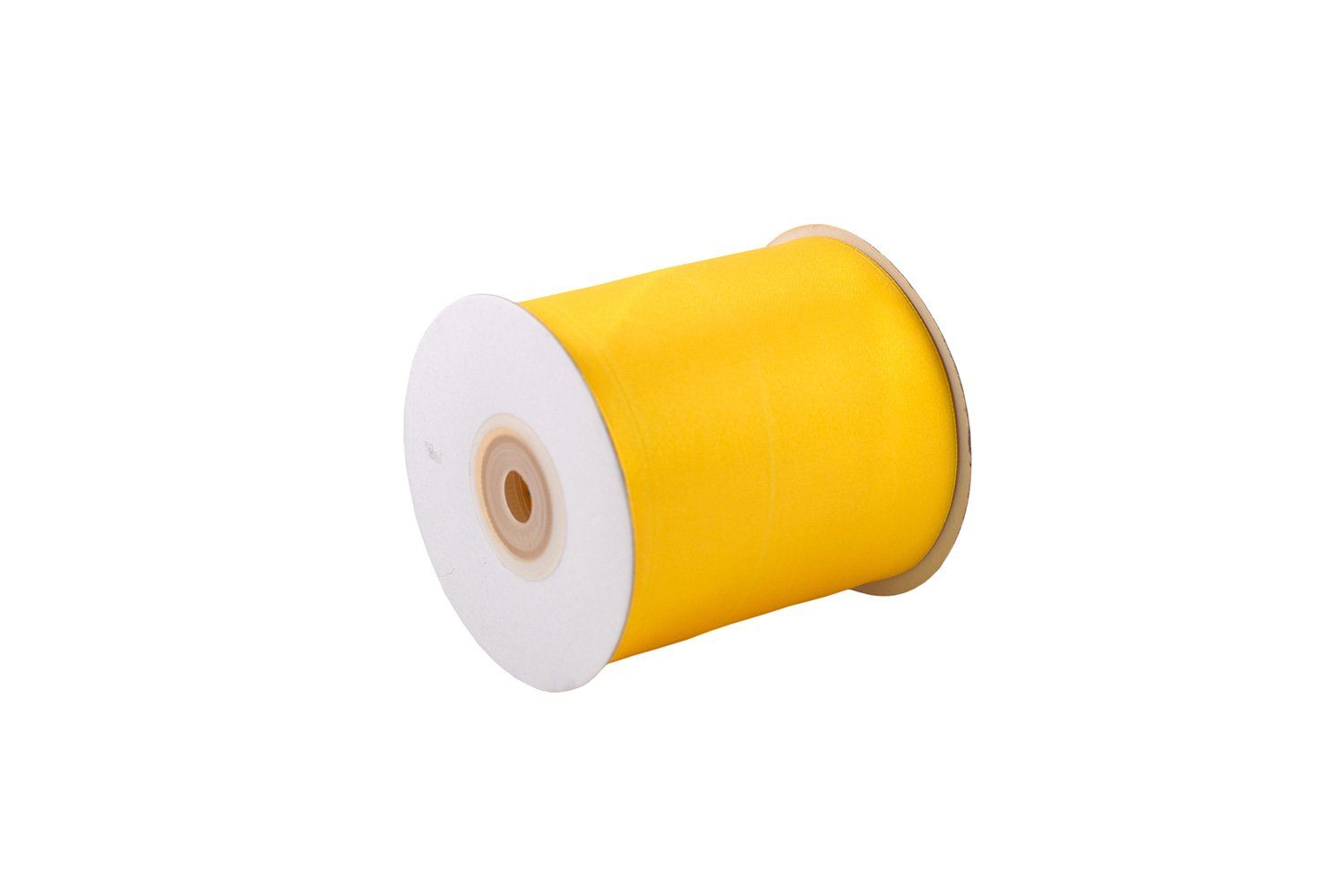 Creativery Satinband, Satinband 75mm x 20m Rolle Gelb