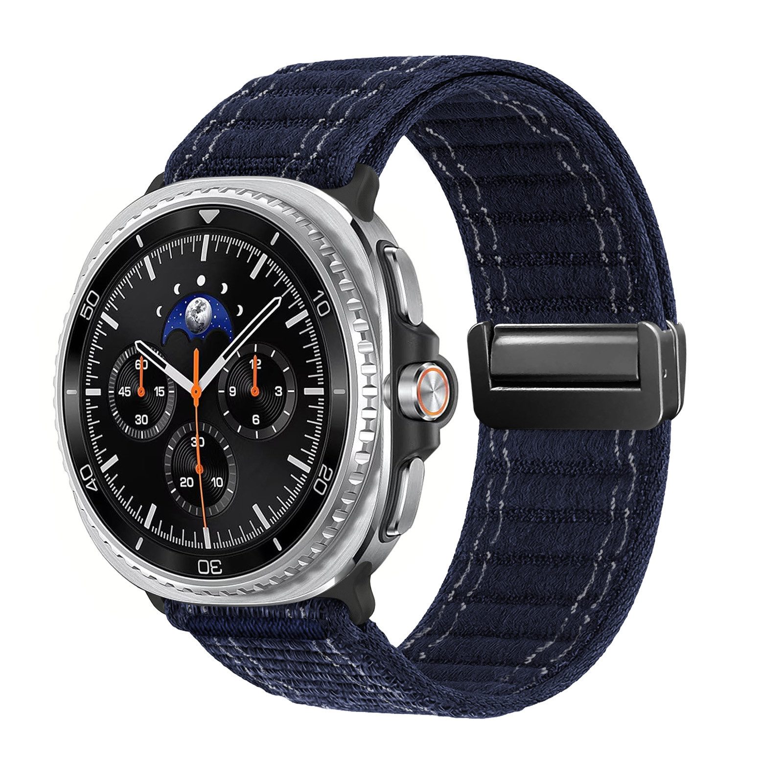 Tec-Expert Smartwatch-Armband für Samsung Galaxy Watch8 Classic 46 mm Armband Ersatz Wechsel Band, Nylon Textil mit Magnetverschluss, stufenlos Verstellbar atmungsaktiv