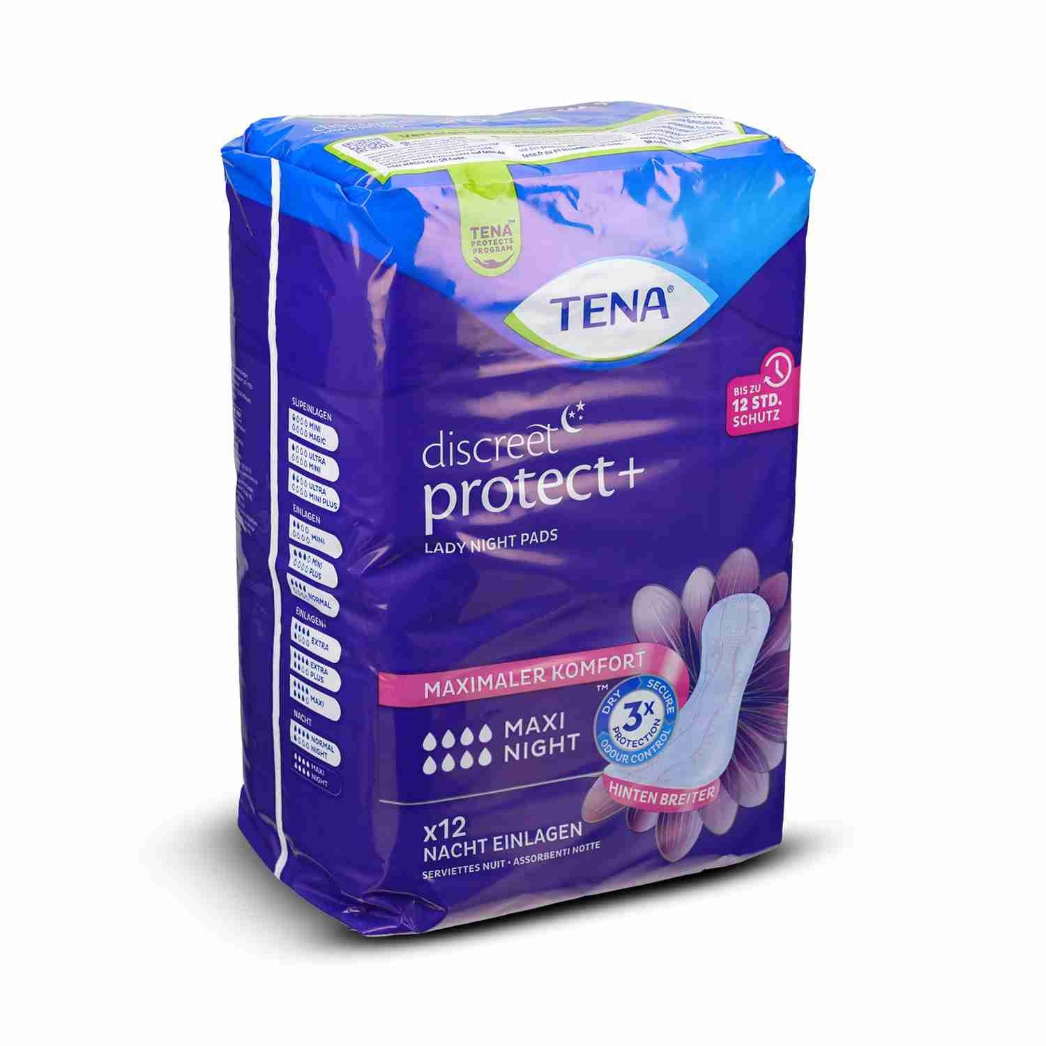 Essity Germany GmbH Inkontinenz-Einlage TENA LADY Discreet Inkontinenz Einlagen maxi night