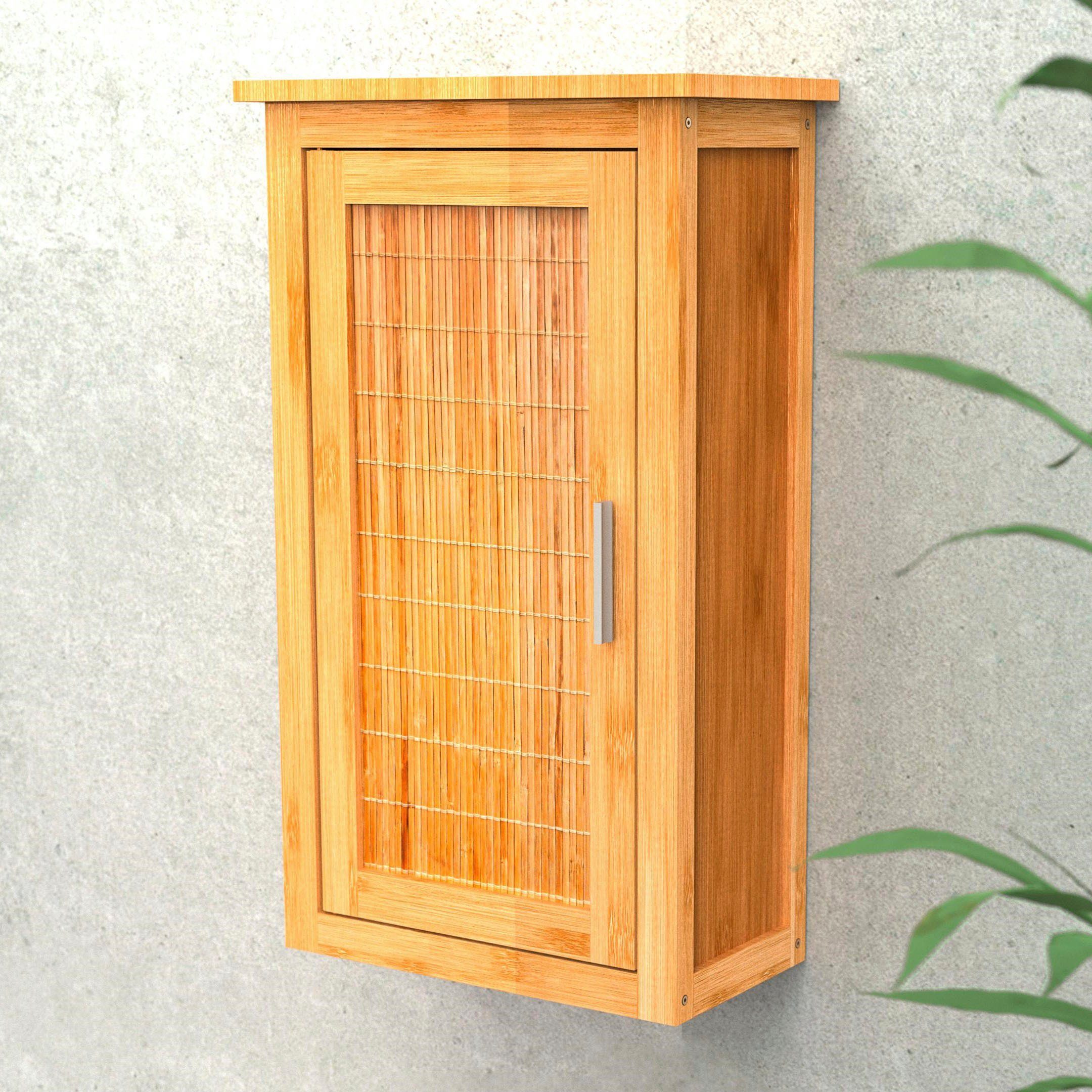 Eisl Hängeschrank Bambus Badezimmerschrank schmal für die Wand, nachhaltige günstig online kaufen