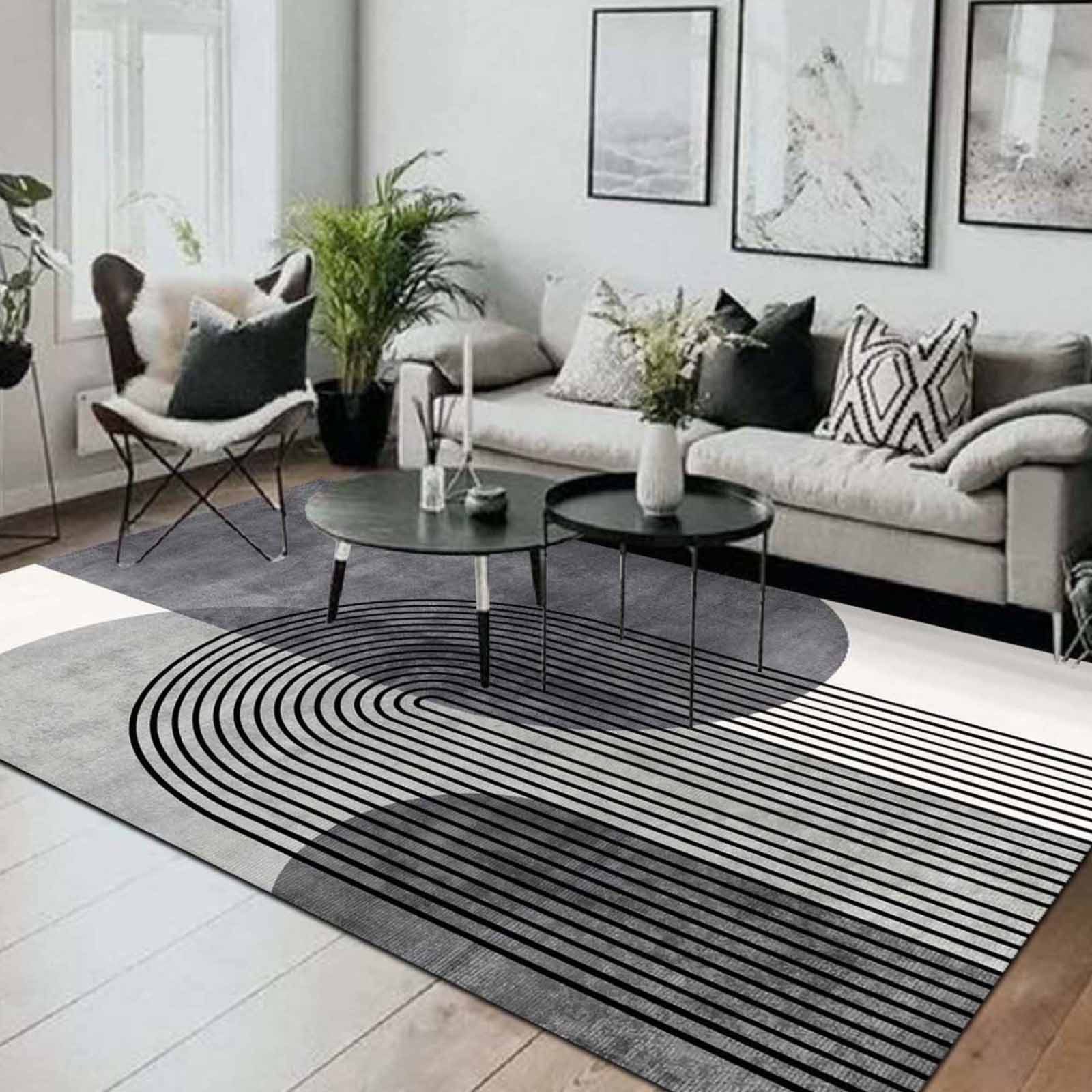 Bamyum Teppich Sare Teppich mit Chenille Druck, Waschbarer Antibakteriell T günstig online kaufen