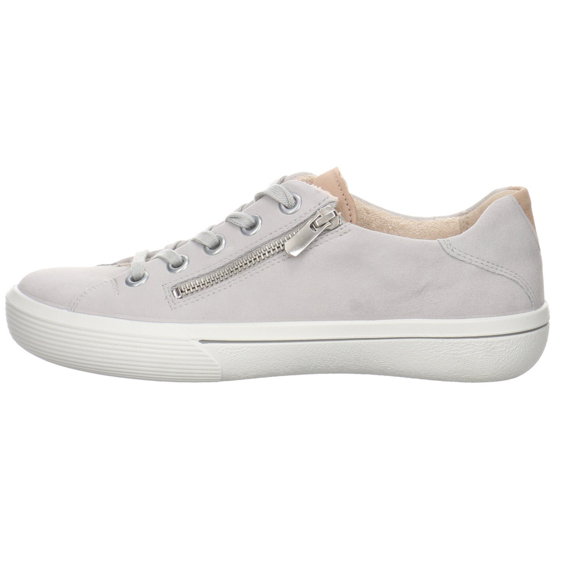 Legero Damen Sneaker Schuhe Schnürschuh ALUMINIO Fresh (GRAU) Nubukleder Schnürschuh