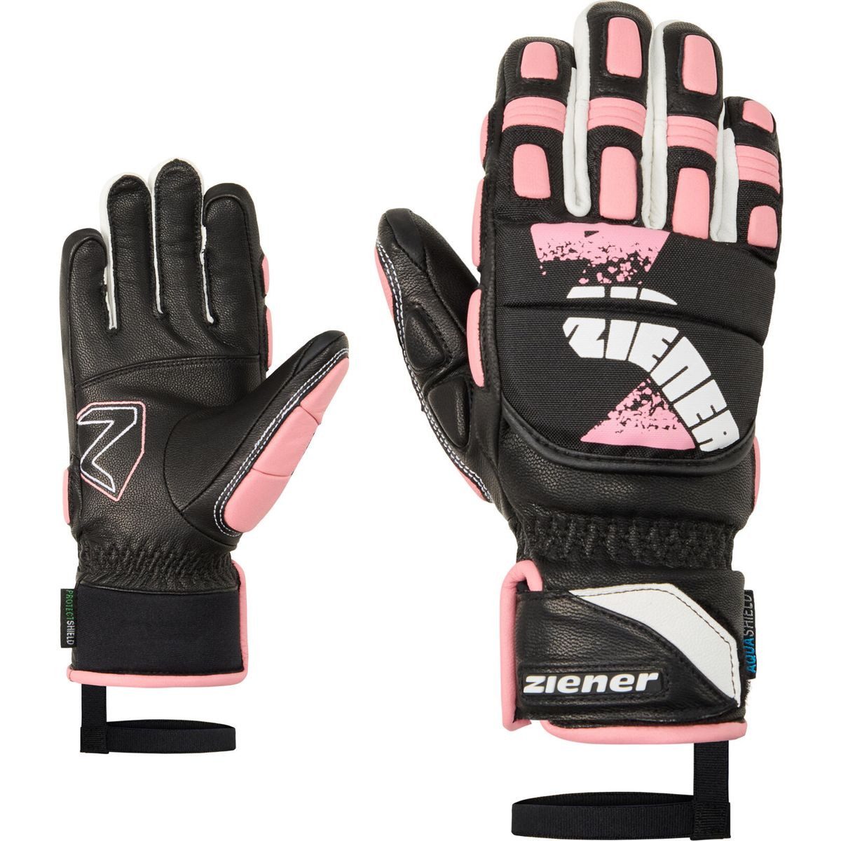Ziener Skihandschuhe Lonos-z AS PR Glove Junior Unisex Wasserdichte und warme Skihandschuhe für Kinder mit PrimaLoft®