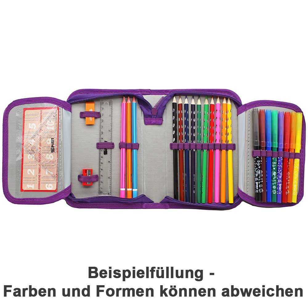 Spirit Federmäppchen 28-teilig 2025 Mädchen Pegasus, Federmappe
