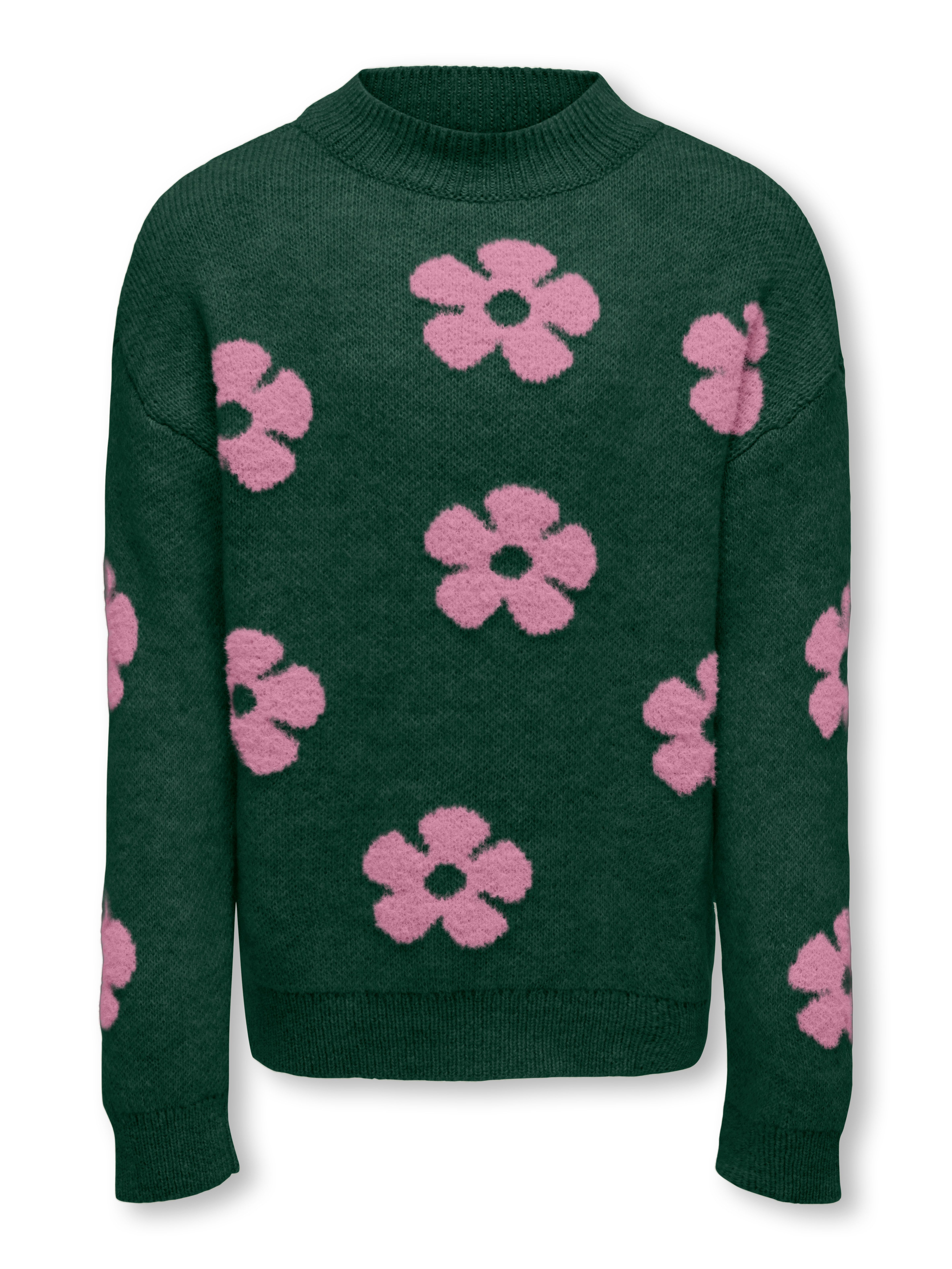 Strickpullover KOGNAJA L/S FLOWER PULLOVER KNT