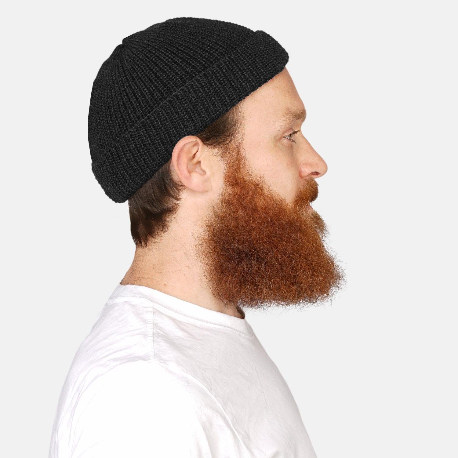 HANSEHELD Strickmütze Seebär Dockermütze Seemannsmütze kurz flach GOTS - Ma günstig online kaufen