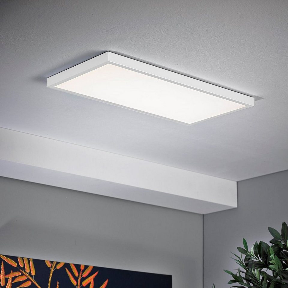 MeLiTec LED Deckenleuchte D63, warmweiß, LED, Panel, dimmbar, Wandleuchte,  Deckenleuchte, Büroleuchte, 2100 Lumen, weiß, 30x60 cm