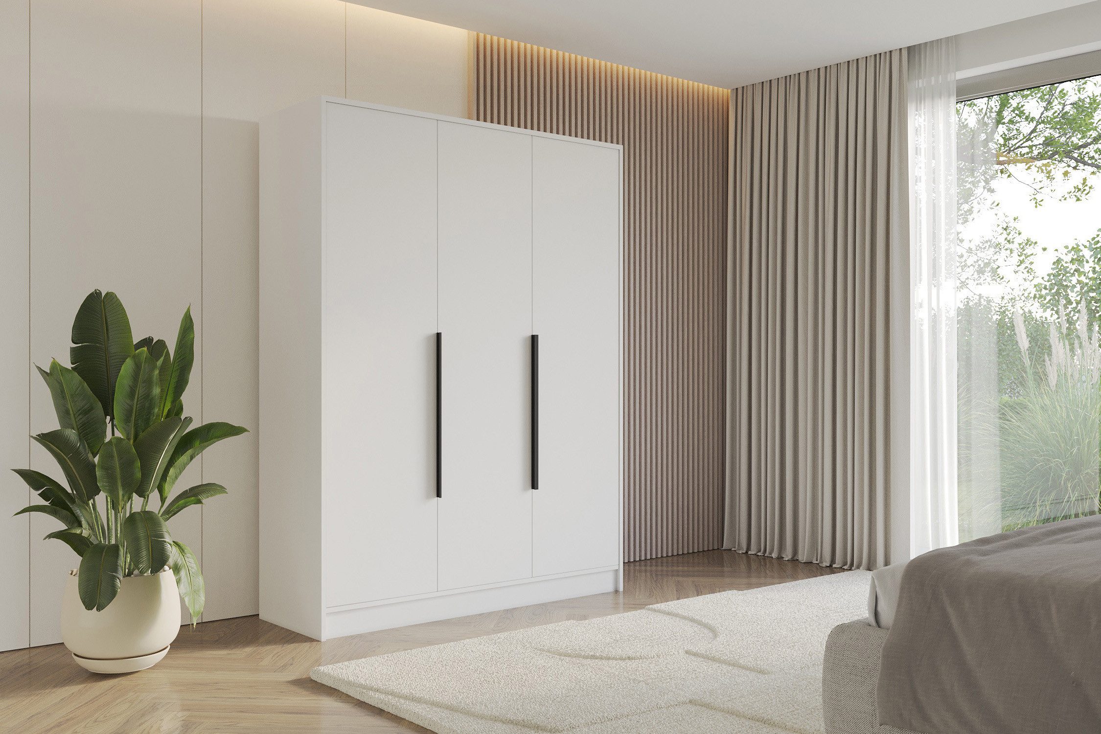 ALTDECOR Drehtürenschrank PERE (Kleiderschrank Garderobenschrank mit viel Stauraum, Moderner Schrank) Vielseitiger Drehtürenschrank mit Flügeltüren