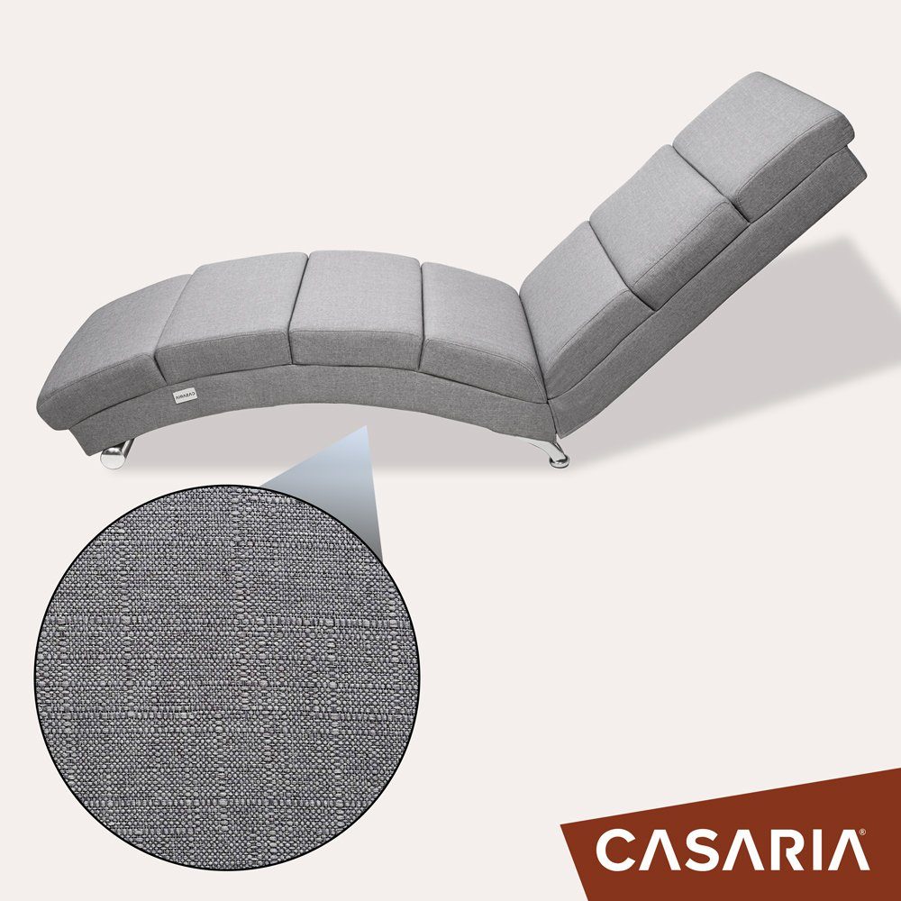 Casaria Relaxliege London, 1 Teile, XXL186x89x55cm Ergonomisch Stoff Gepolstert 180kg Belastbarkeit – Bild 5 von 5