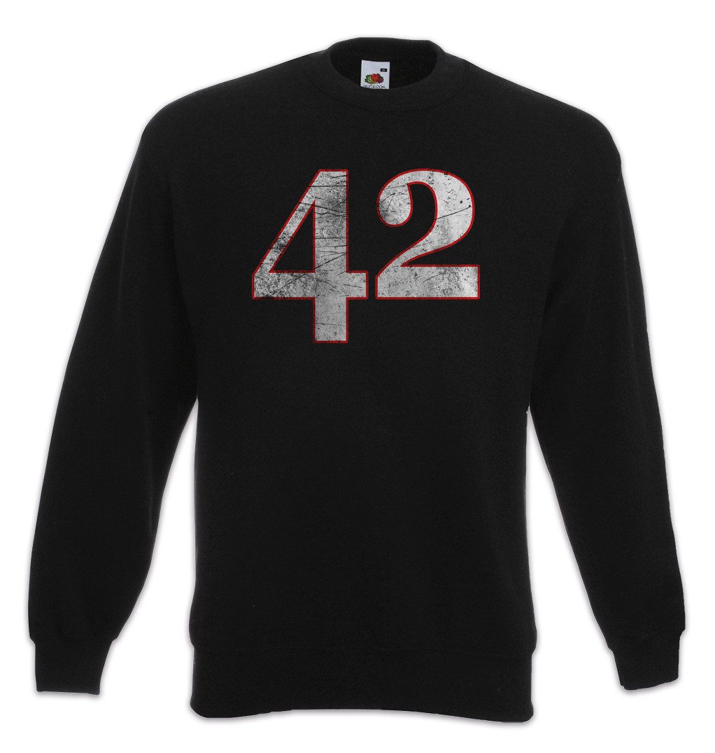 Sweatshirt 42 Sweatshirt Nummer Number Zahl The durch die Guide to the Fun The