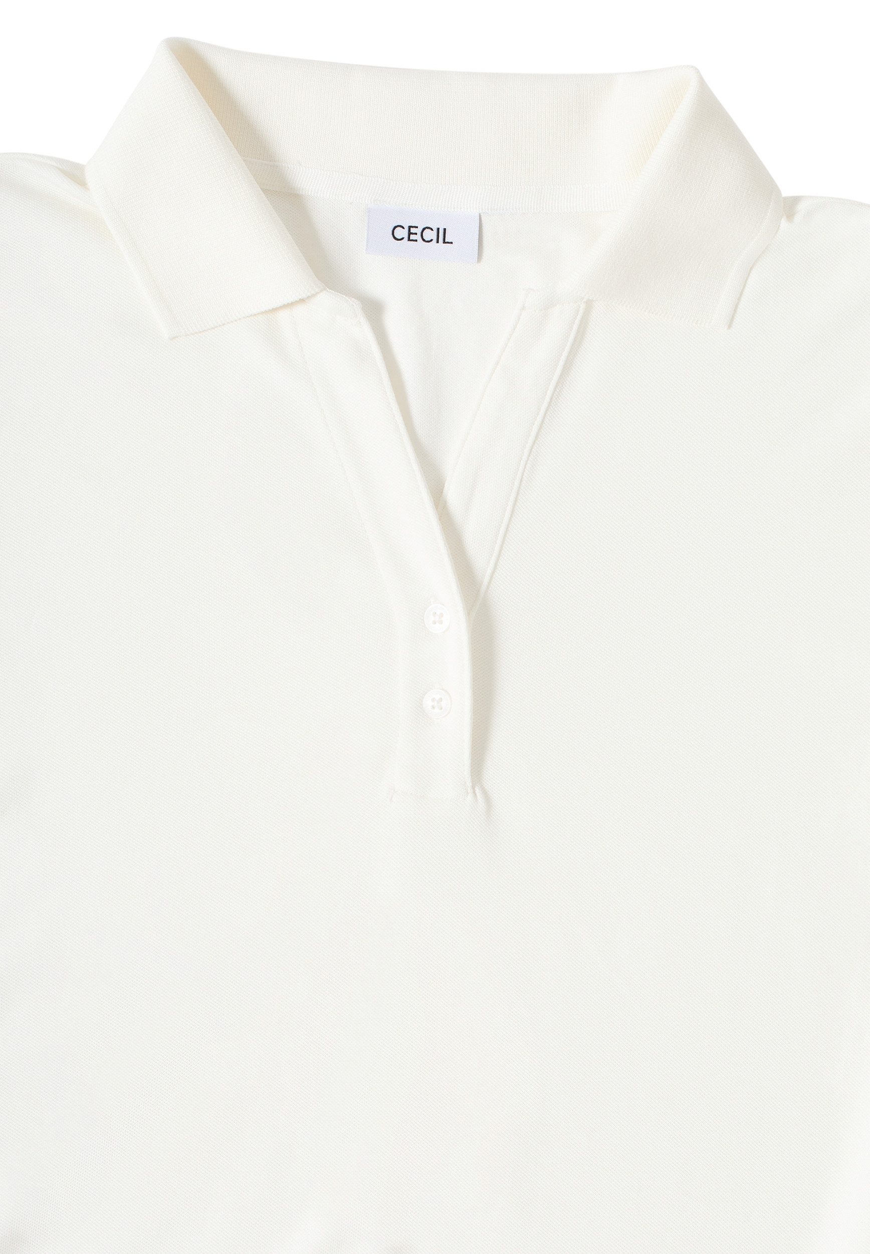 CECIL T-Shirt Solid Polo With Buttons günstig online kaufen