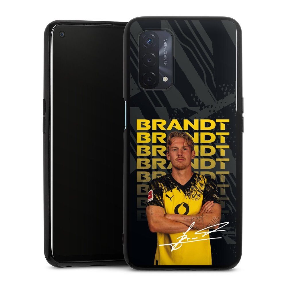 DeinDesign Handyhülle Borussia Dortmund Julian Brandt BVB Julian Brandt 25/26, Oppo A74 5G Silikon Hülle Bumper Case Handy Schutzhülle