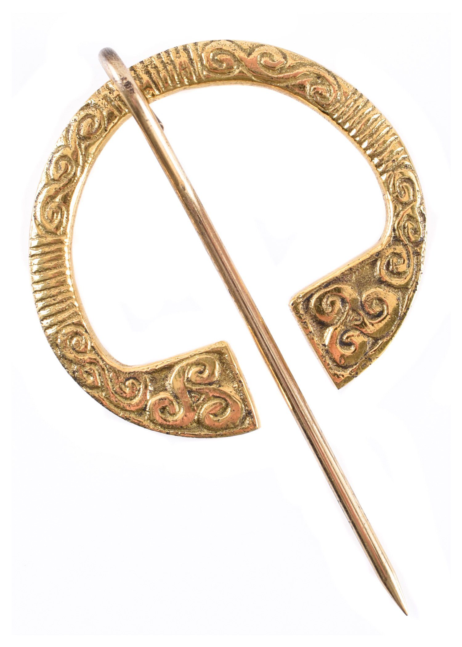Ritter-Kostüm Keltische Ringfibel, Messing