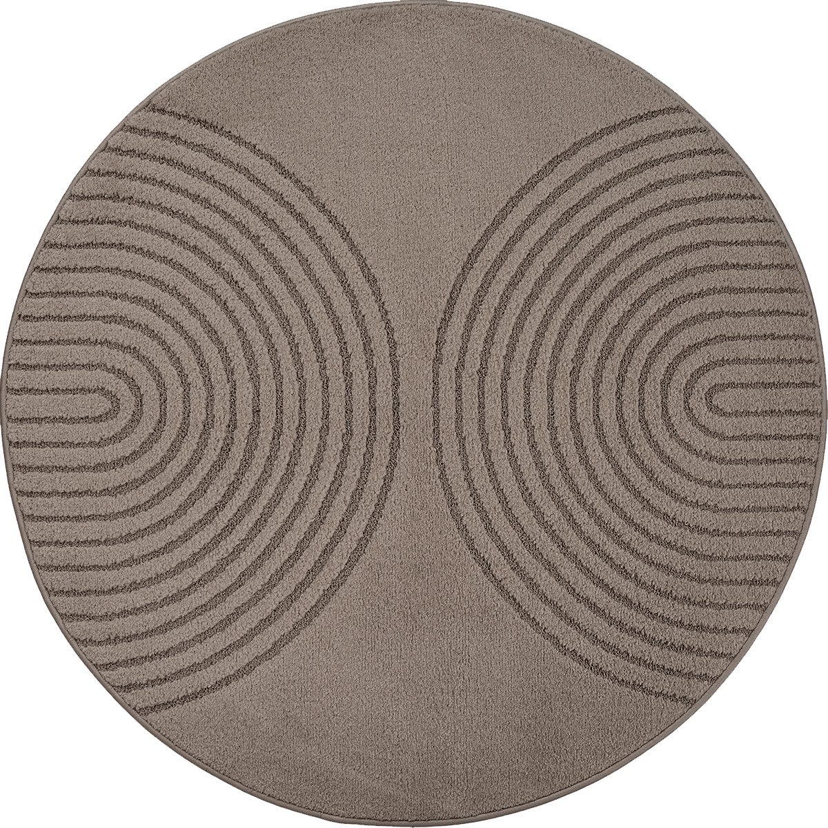 the carpet Teppich Elisa, rund, Höhe: 12 mm, moderner Wohnzimmer Teppich, hohe Flordichte und angenehm weich
