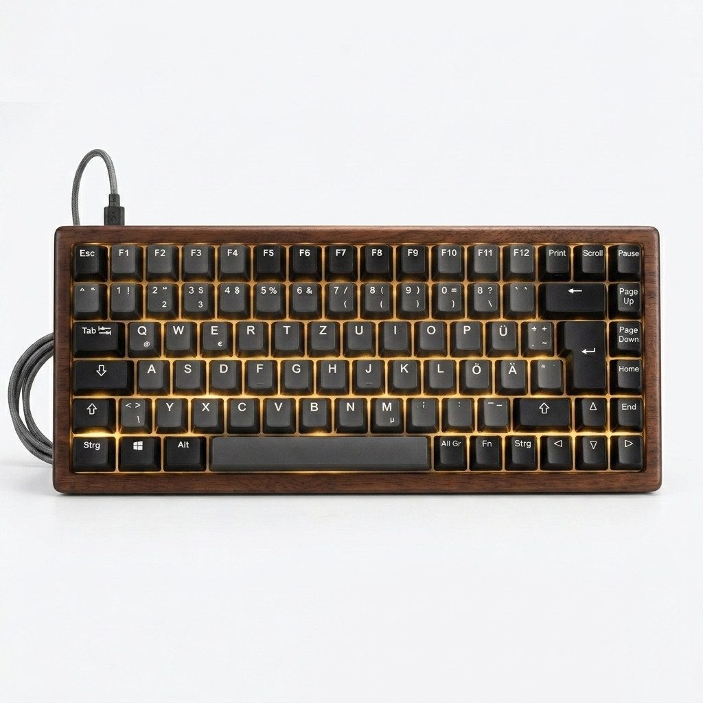Sharkoon SHARKOON Technologies GmbH Sharkoon SKILLER SGK50 S3 Wood PBT US Gaming-Tastatur