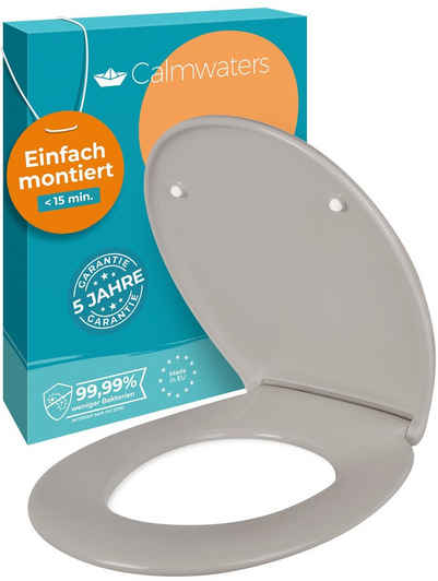 Calmwaters WC-Sitz Original, Premium, Made in EU, Absenkautomatik, bis 250 kg, Abnehmbar, 26LP6140