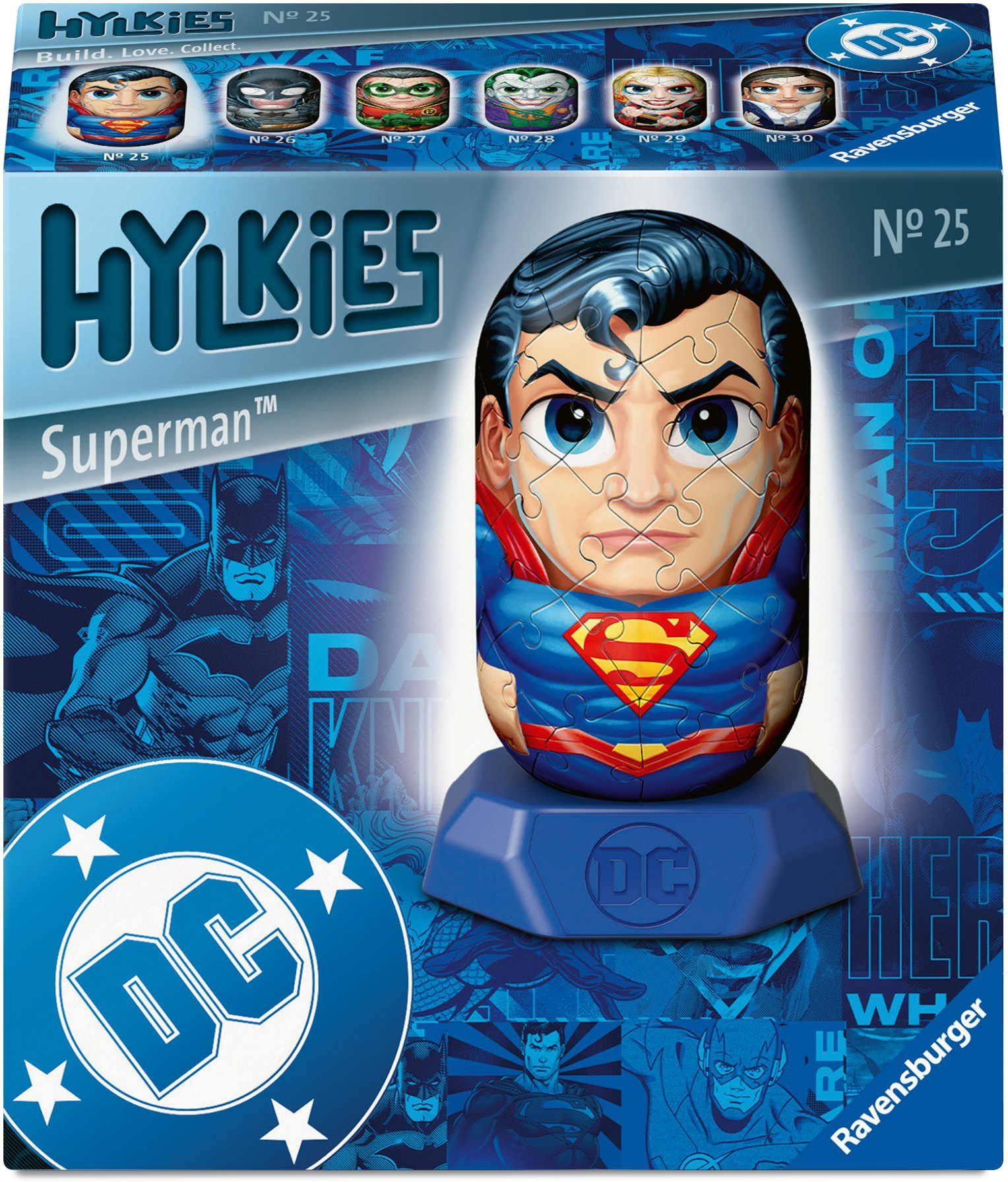Ravensburger 3D-Puzzle 54 Teile 3D Puzzle Hylkies Universe Superman Sammelfigur 12008012, Puzzleteile
