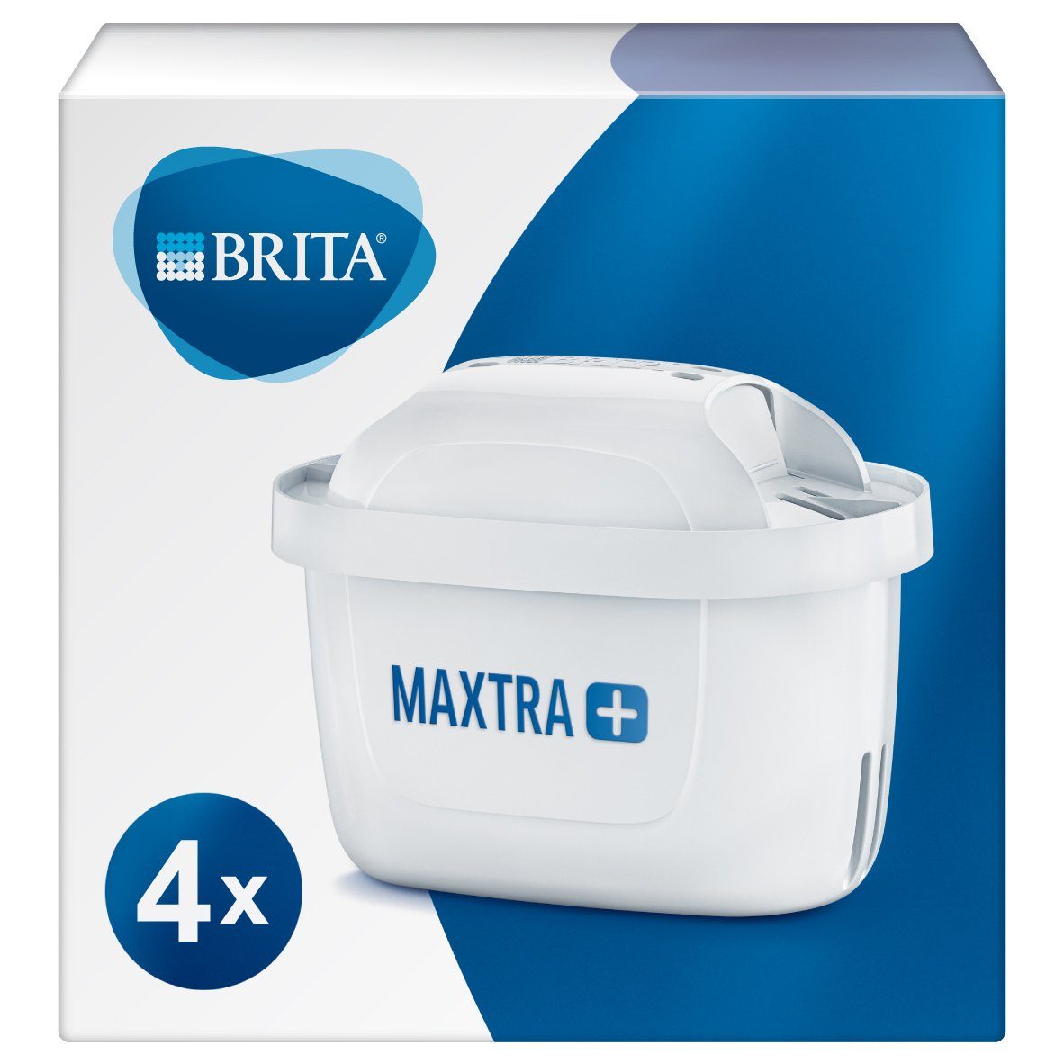 BRITA Wasserfilter MAXTRA+ Pack4, reduziert Kalk, Chlor, Blei & Kupfer im  Leitungswasser