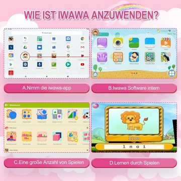 Veidoo Kinder-PC mit 4GB RAM Tablet (10,1", 64 GB, Android, mit EVA-Stoßfeste Hülle, Augenschutz, Elterliche Kontrolle)
