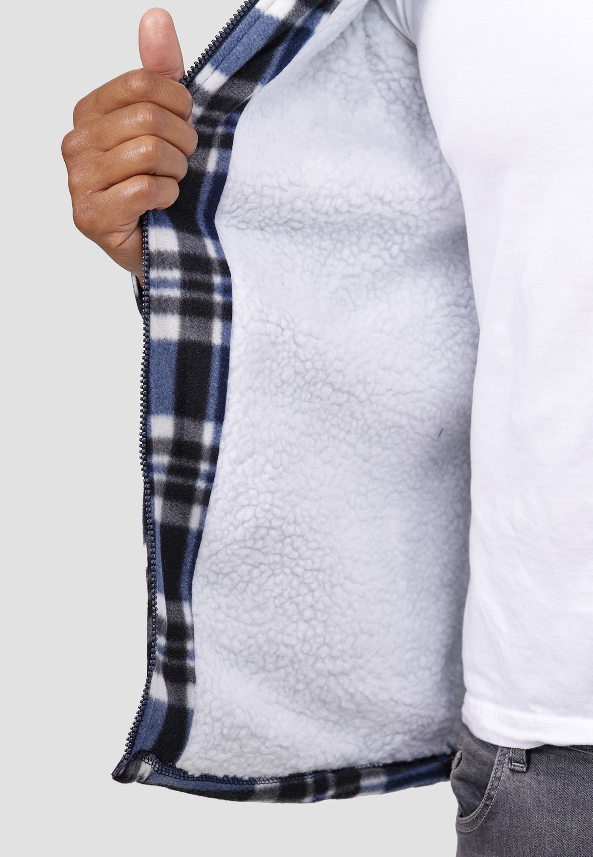 Egomaxx Blouson Fleece Holzfäller Kariert Gefüttert günstig online kaufen