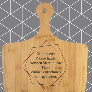 GOURMEO Backblech Pizza Backstein Set für Ofen und Grill, Pizza Stein Set für Backofen und Grill