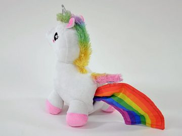 Kögler Kuscheltier Einhorn & Sound Regenbogenschwanz weiß 24cm