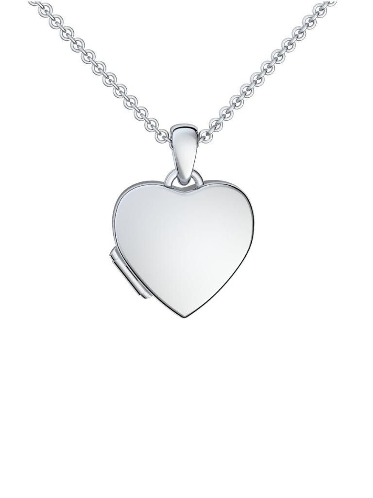 Amoonic Amulett Herz Medaillon zum Öffnen für Bilder Silber 925 Herzkette A günstig online kaufen
