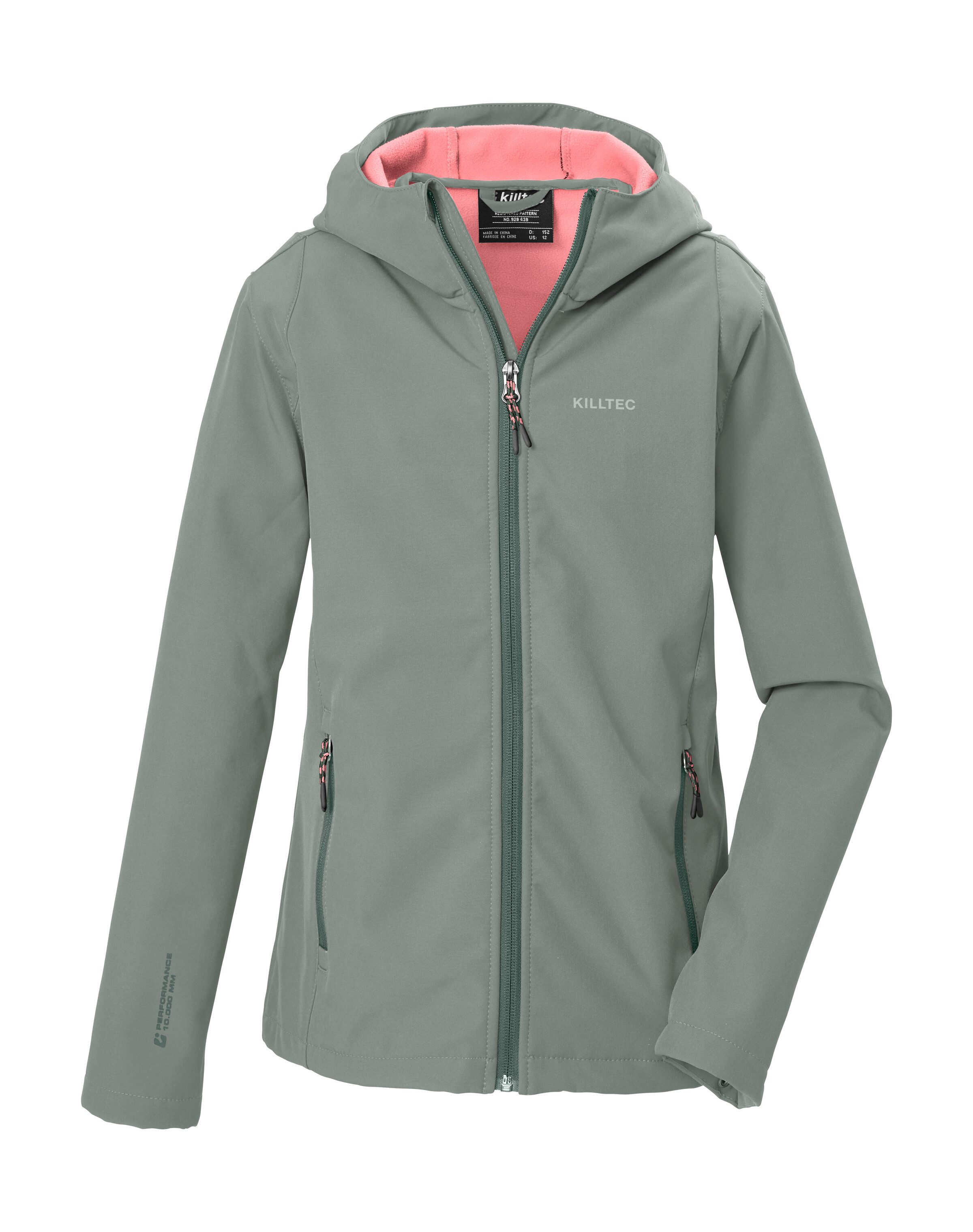 Killtec Softshelljacke KOW 164 GRLS SFTSHLL JCKT Winddichte, wasserabweisende Softshelljacke mit Fleece-Futter
