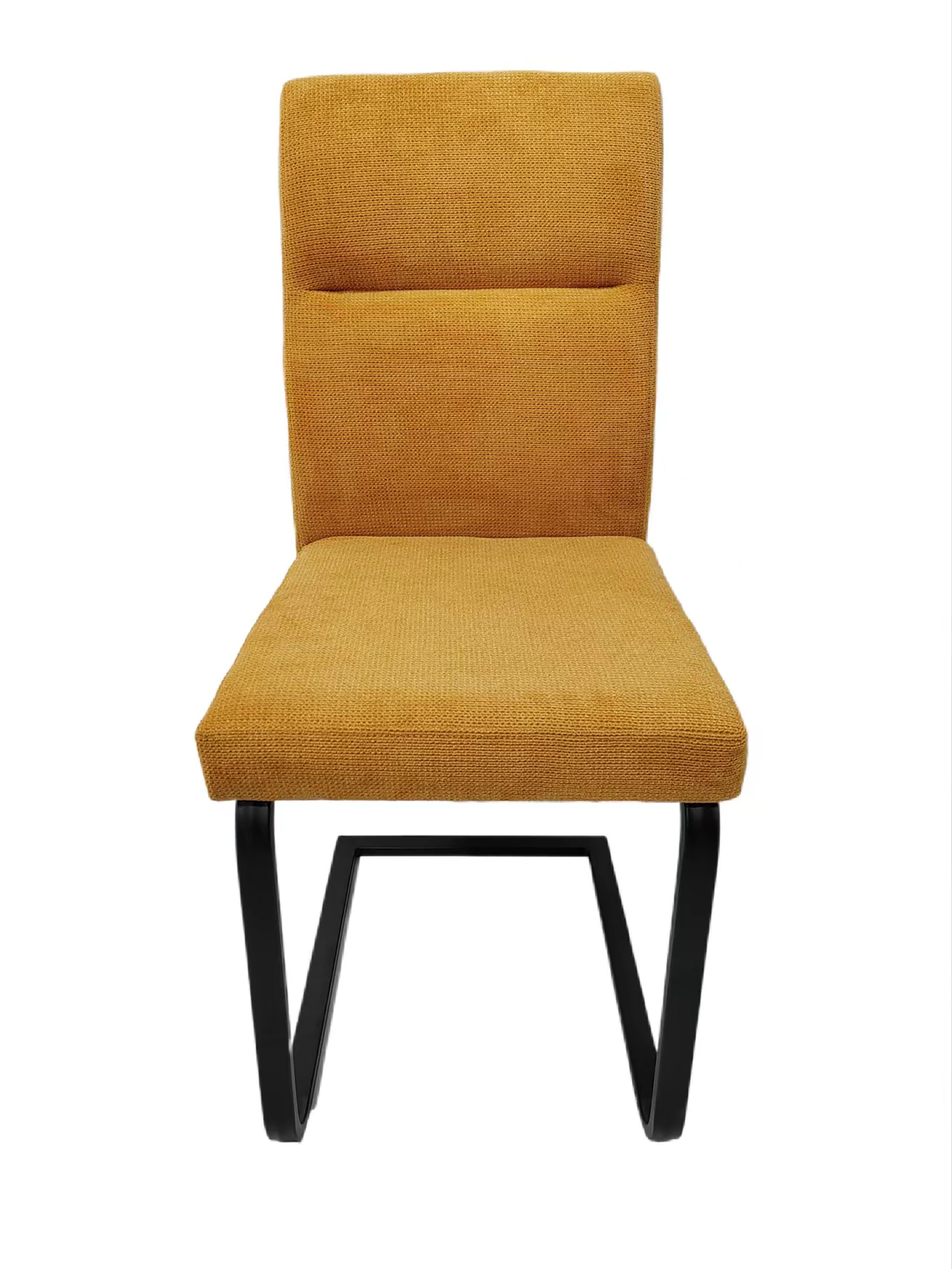 YOZI Freischwinger Freischwinger Esszimmer- Polsterstuhl Polyester günstig online kaufen