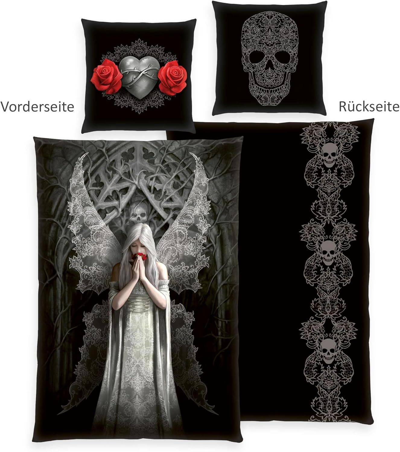 Herding Bettwäsche Anne Stokes - Wende-Bettwäsche-Set mit Fantasy-Motiv, 13 günstig online kaufen