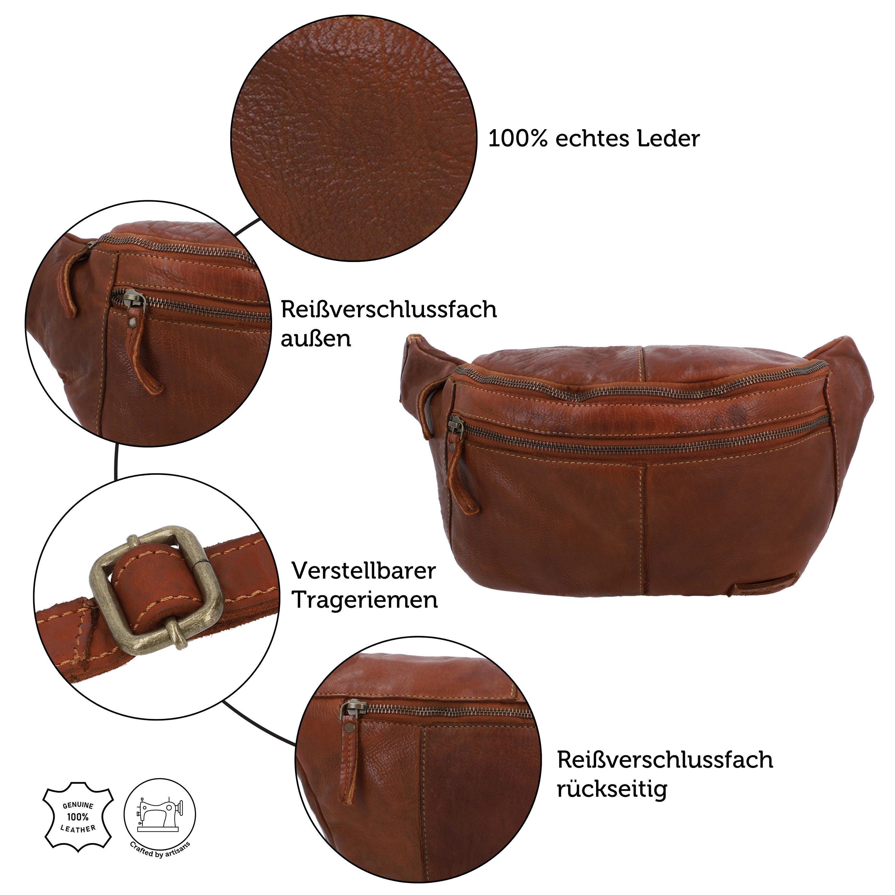 Gusti Leder Gürteltasche Gusti Leder Bauchtasche Freya (1-tlg)