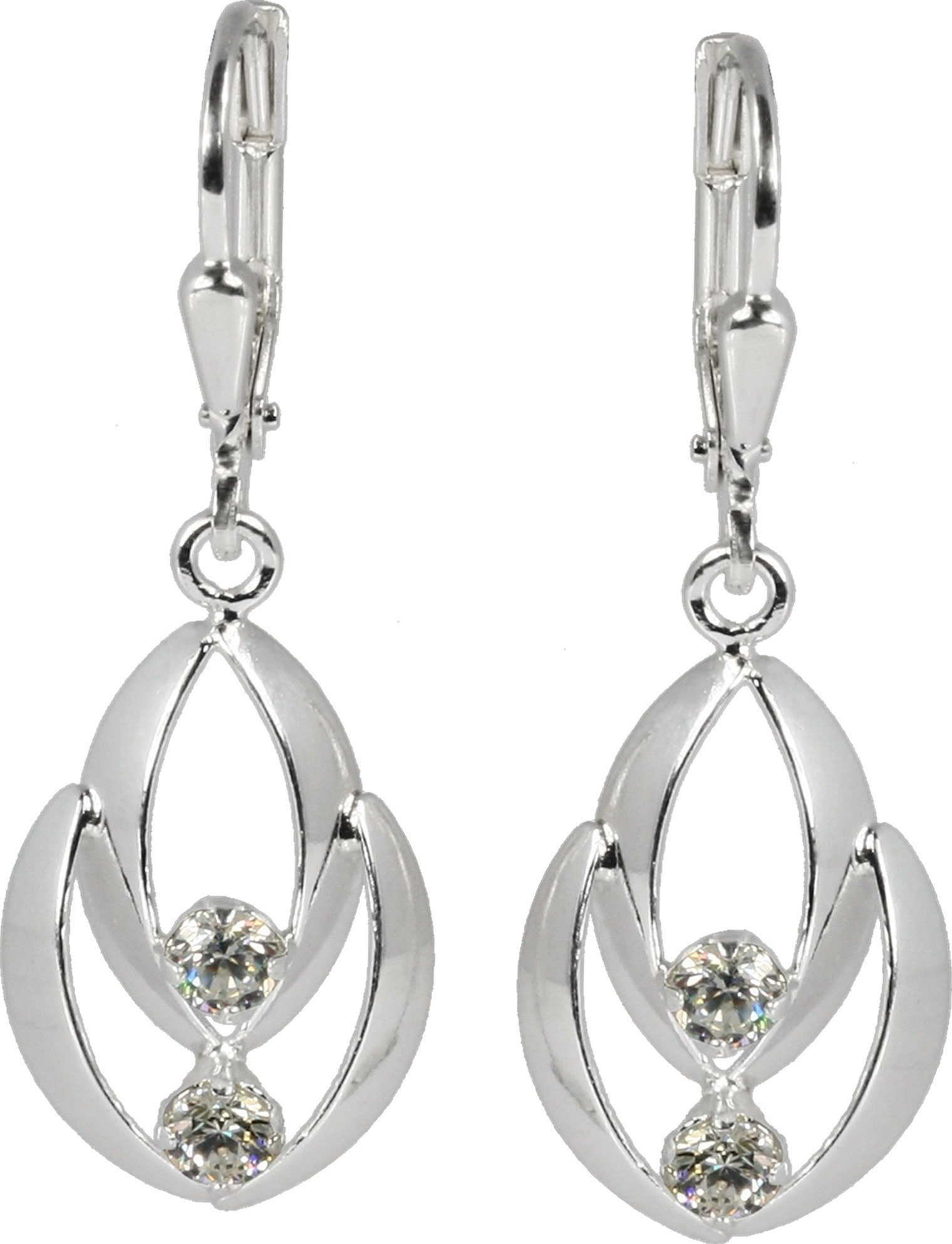 SilberDream Paar Ohrhänger SilberDream Ohrringe ( Sterling Damen Ohrhänger weiß für Damen silber, Silber Farbe: 925 Silber, aus Ohrhänger), 925