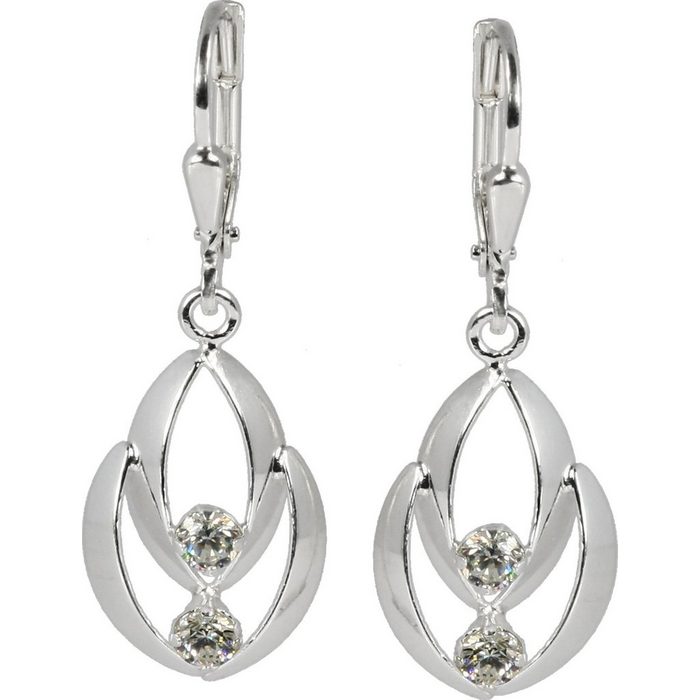 SilberDream Paar Ohrhänger SilberDream Ohrringe für Damen 925 Silber (Ohrhänger) Damen Ohrhänger aus 925 Sterling Silber Farbe: silber weiß