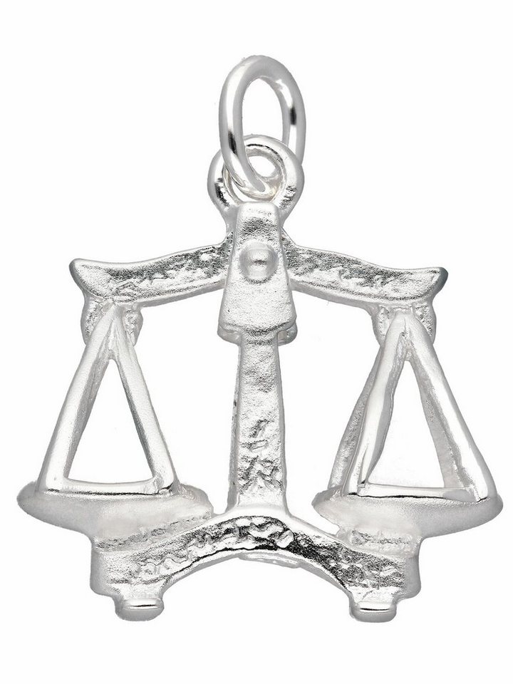 Adelia´s Kettenanhänger 925 Silber Sternzeichen Anhänger Waage,  Silberschmuck für Damen & Herren