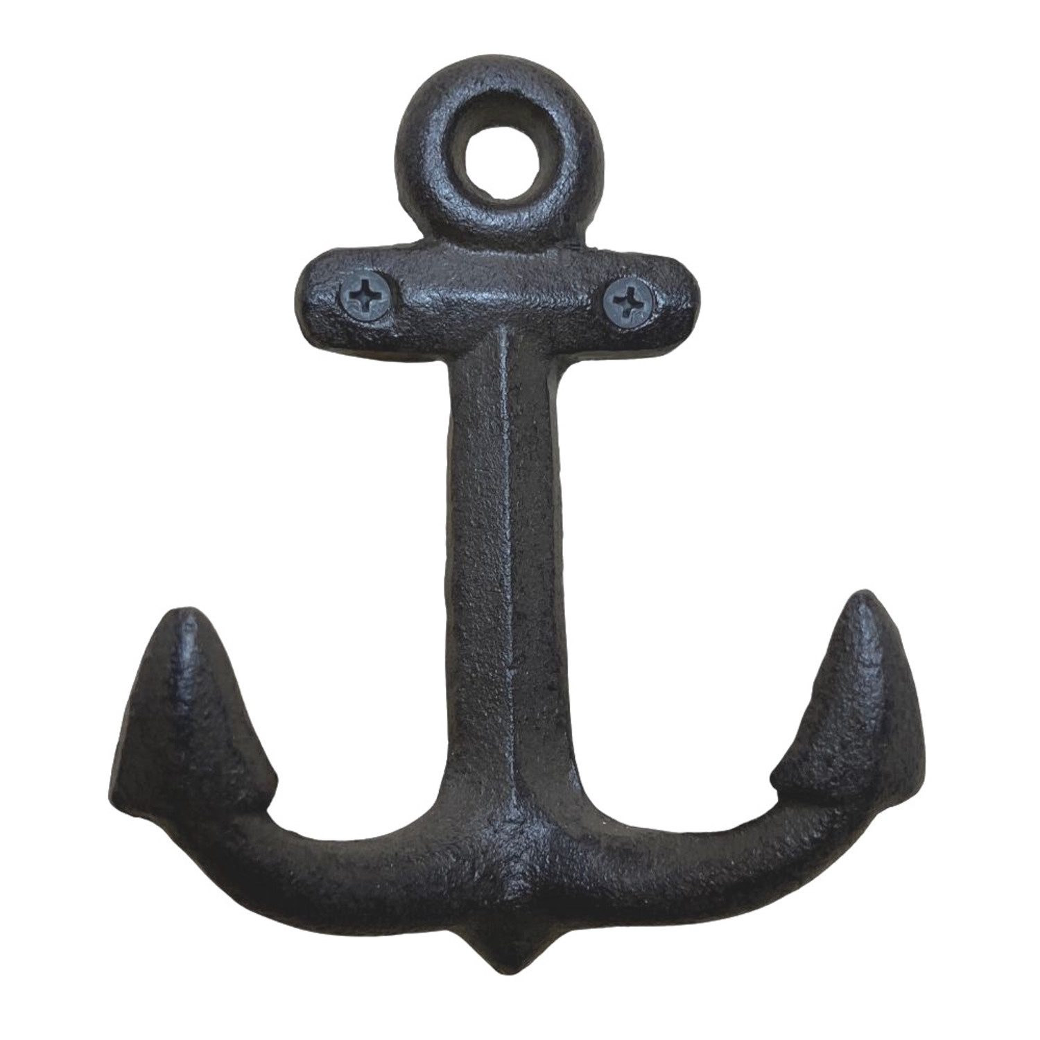 FTWdesign Kleiderhaken Anker Doppel Kleiderhaken aus Gusseisen