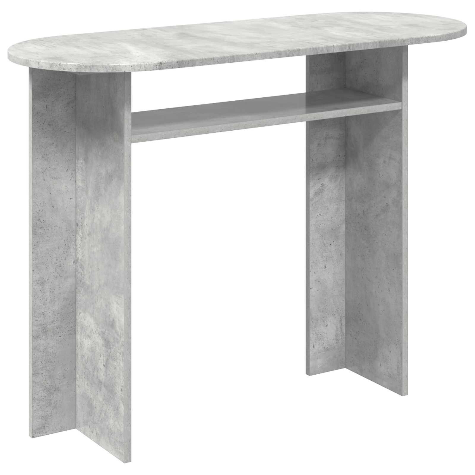 vidaXL Konsolentisch Konsolentisch Betongrau 100 x 39,5 x 75 cm Holzwerkstoff (1-St)