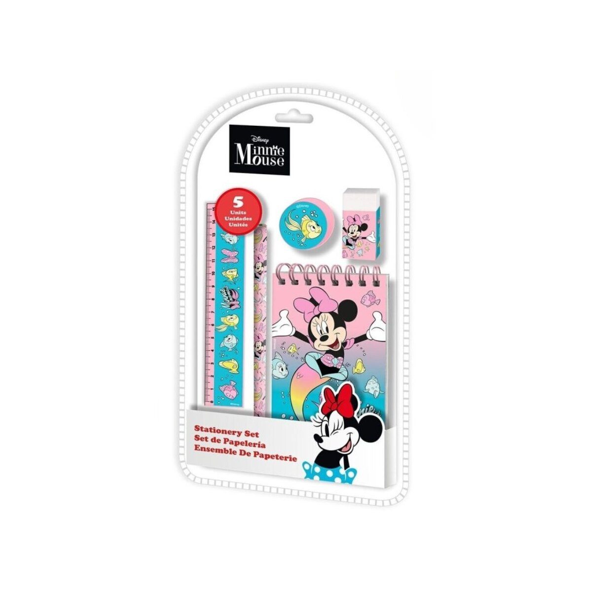 Disney Kreativset Minnie Mouse Briefpapier-Set Buntes für kleine Disney-Fans